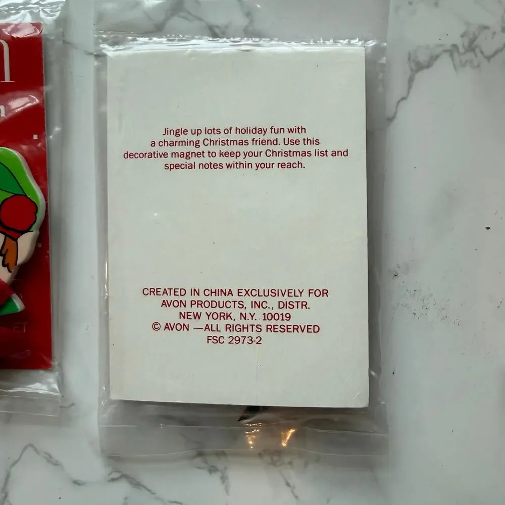 VTG 90s Avon Bell Buddy Christmas Magnets Set of 3 NIB